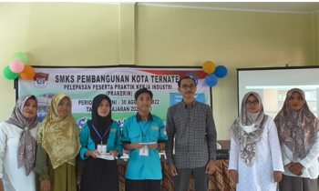 Kegiatan Pelepasan Peserta Praktik Kerja Industri (Prakerin) Smks Pembangunan Kota Ternate Tahun Ajaran 2022/2023
